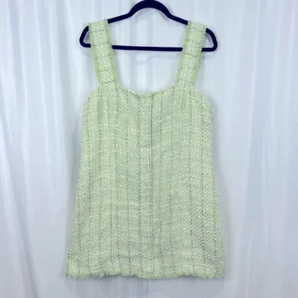 House of Harlow 1960 Green Tweed A-Line Mini Dress Size XL NEW