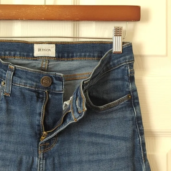 Hudson Krista Classic Medium Wash Mid Rise Ankle Length Super Skinny Jeans 27