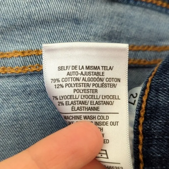 Hudson Krista Classic Medium Wash Mid Rise Ankle Length Super Skinny Jeans 27