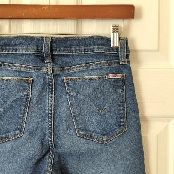 Hudson Krista Classic Medium Wash Mid Rise Ankle Length Super Skinny Jeans 27