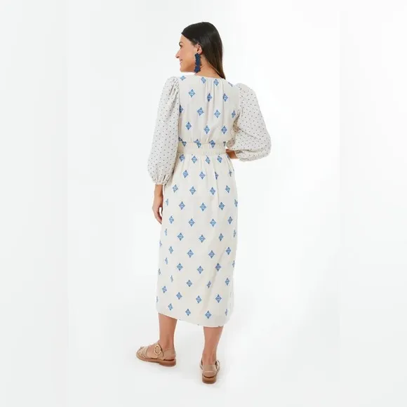 HUNTER BELL Blue Medallion Clementine Dress