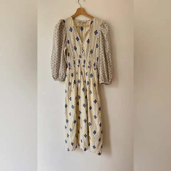 HUNTER BELL Blue Medallion Clementine Dress