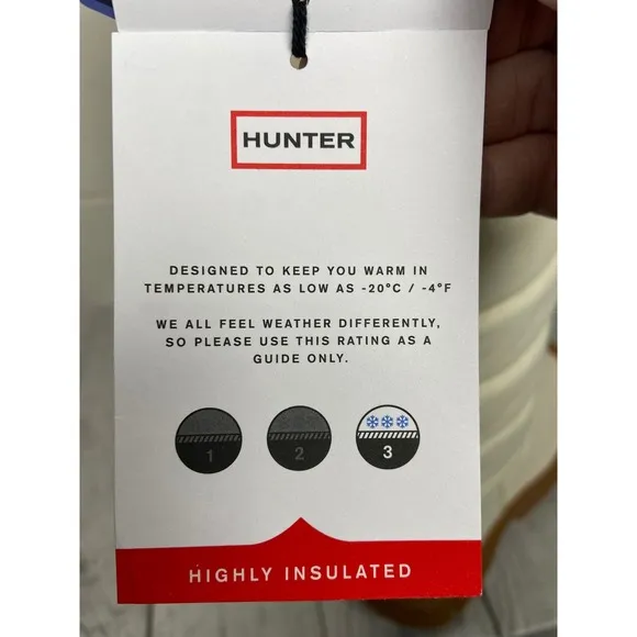 Hunter Intrepid Tall Snow Boots Waterproof Puffer Winter Boots US 10