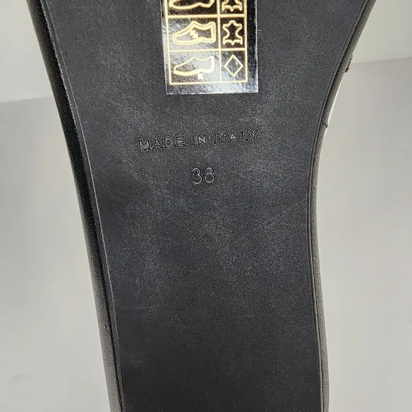Ilio Smeraldo Geradine Black Strappy Lace Up Sandals Size 38