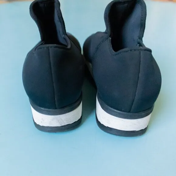 iRi WES I Black Outline Low Top Sneaker Thick Sole Size EU 36
