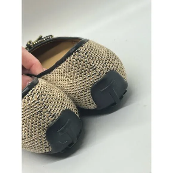 Isaac Mizrahi New York Ballet Flats Isfaun Beige, neutral sparkle size 7