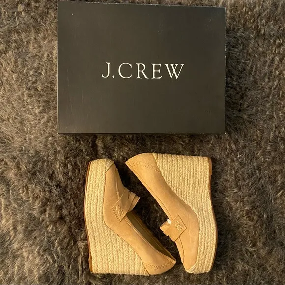 J CREW ALTUZZARRA | Wedge Espadrilles Tan Size 8 EUC $345! Don’t pass up