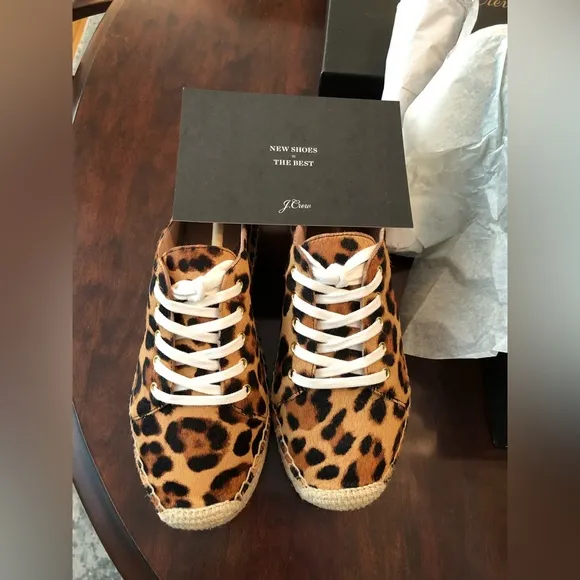 J. Crew Canvas Lace-up Espadrilles NWT