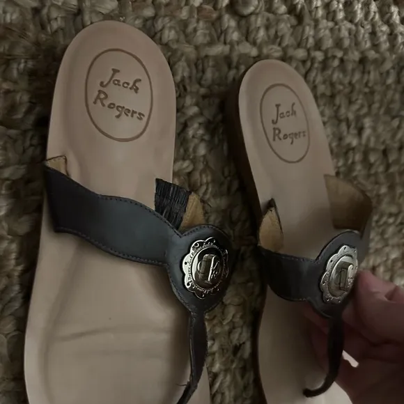 Jack Rogers Brown Sandals Minimal use Size 8.5