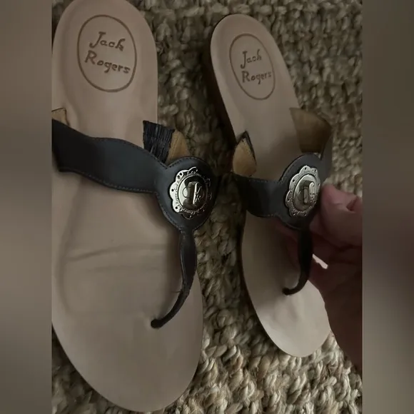 Jack Rogers Brown Sandals Minimal use Size 8.5