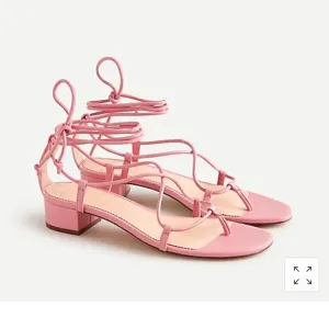J.crew Leather low-heel lace-up sandals NWT