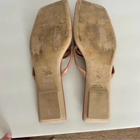 Jeffrey Campbell Linques-2 Flat Thong Sandals Size 9