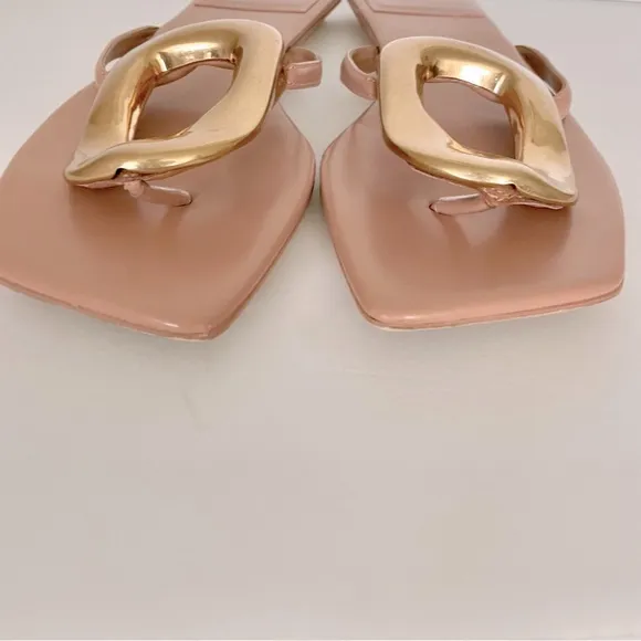Jeffrey Campbell Linques-2 Flat Thong Sandals Size 9