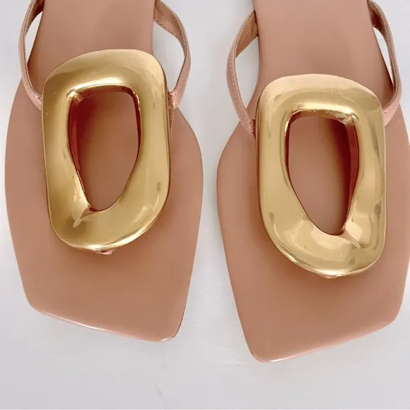 Jeffrey Campbell Linques-2 Flat Thong Sandals Size 9