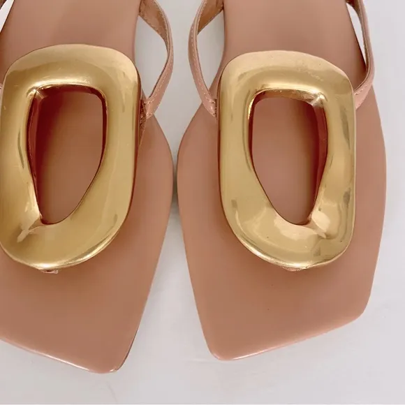 Jeffrey Campbell Linques-2 Flat Thong Sandals Size 9