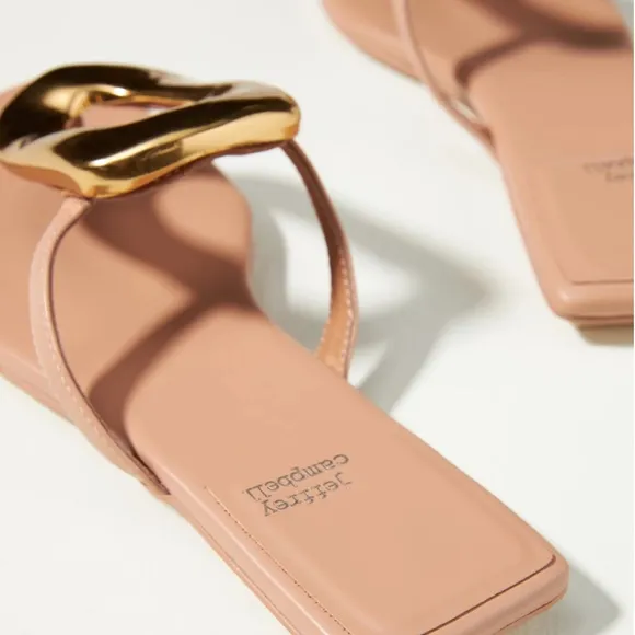 Jeffrey Campbell Linques-2 Flat Thong Sandals Size 9