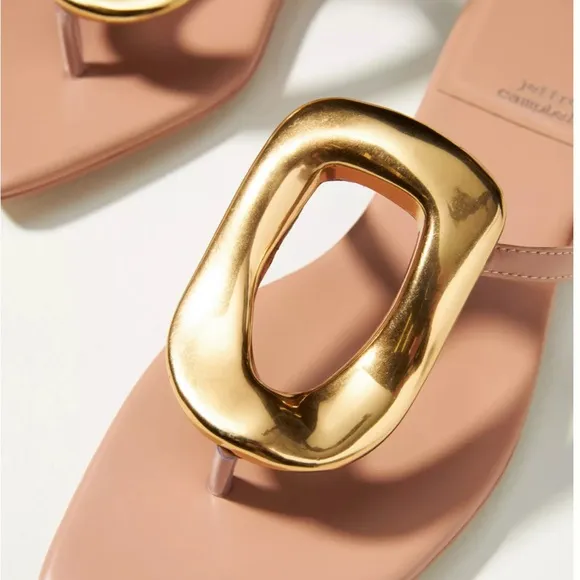 Jeffrey Campbell Linques-2 Flat Thong Sandals Size 9