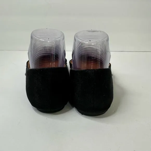 Jeffrey Campbell Womens size 6.5 Embellished Ballet Flats Black Beaded Crystals