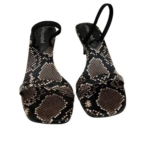 Jeffrey Campbell x Free People 6.5 Hera Strappy Snakeskin Heels New in Box