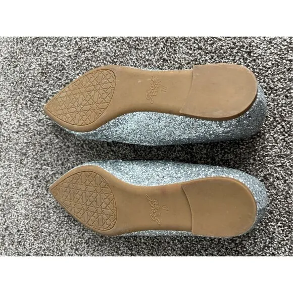 Jewel Badgley Mischka Ulanni Ballet Flats Size 10