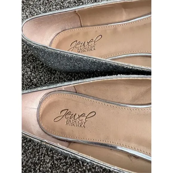 Jewel Badgley Mischka Ulanni Ballet Flats Size 10
