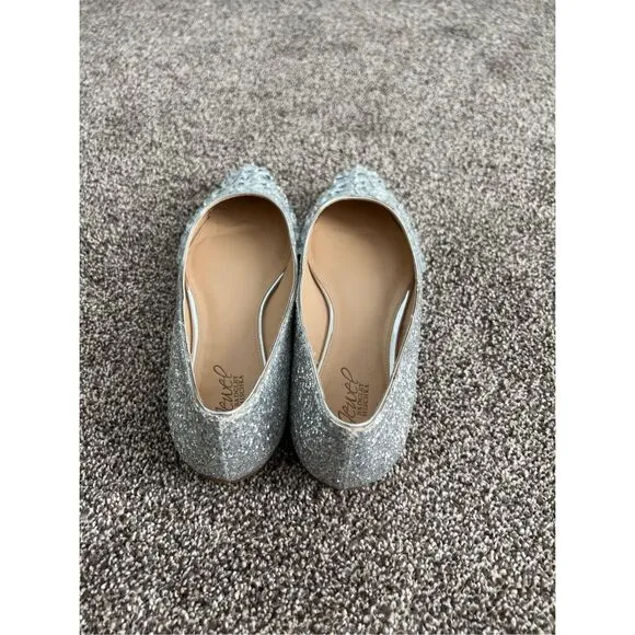 Jewel Badgley Mischka Ulanni Ballet Flats Size 10