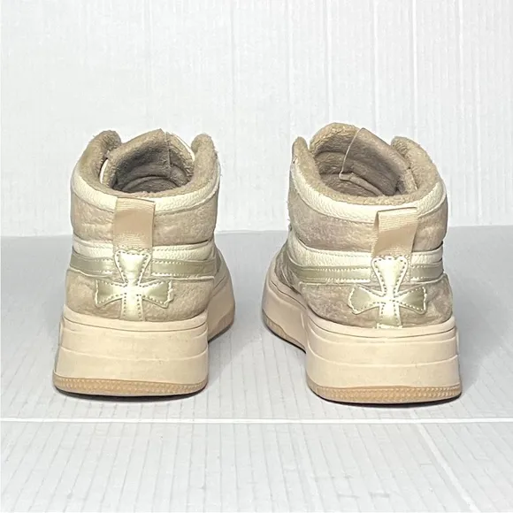 Jil Sander Chunky Bovine Leather Cross Sneakers