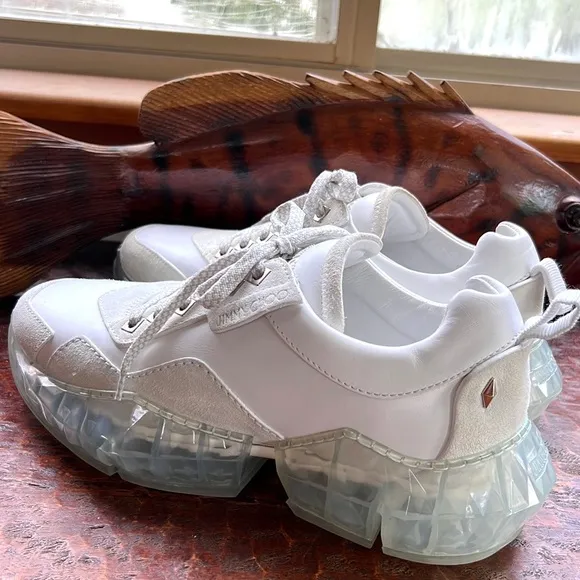 Jimmy Choo Men’s Diamond Sole Trainers 👟 Sneakers Streetwear Size 40 or US 7