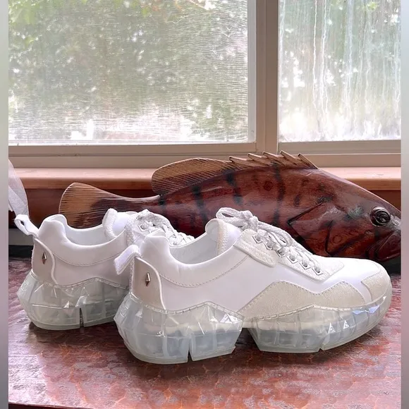 Jimmy Choo Men’s Diamond Sole Trainers 👟 Sneakers Streetwear Size 40 or US 7