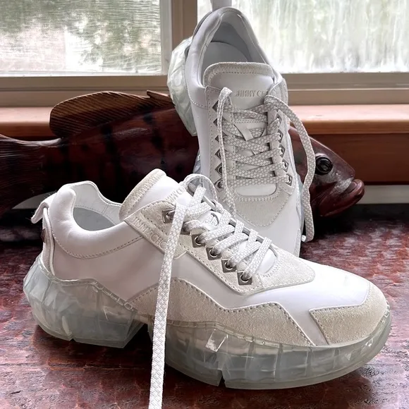 Jimmy Choo Men’s Diamond Sole Trainers 👟 Sneakers Streetwear Size 40 or US 7