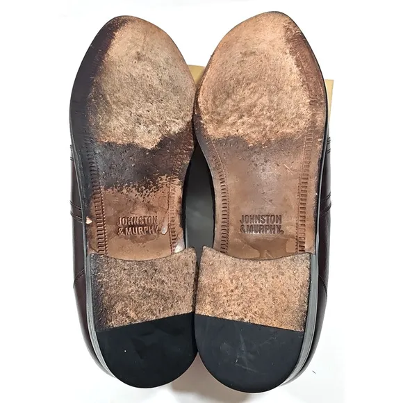 Johnston &amp; Murphy ~Men's Size 11.5M~ Brown Tassel Leather Loafers Shoes #15 2206