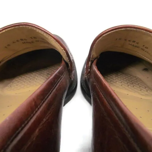 Johnston Murphy Mens Brown Tassel Loafers 10 M