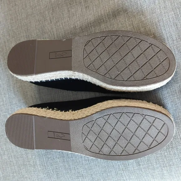 Joie Cara Platform Memory Foam Espadrilles Black Women’s Size 10