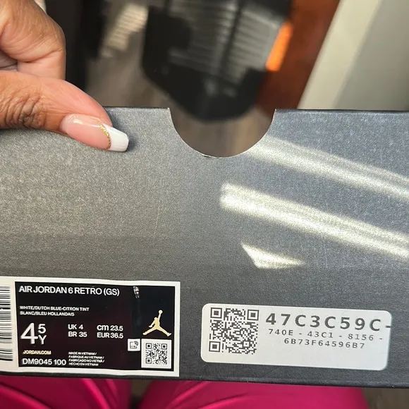 Jordan 6 Retro White and Gray High-Top Sneakers