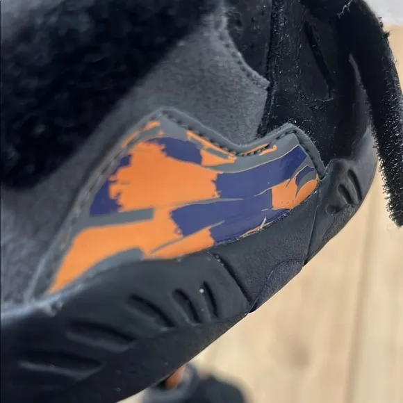 Jordan Black and Orange Retro Sneakers