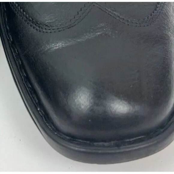 Josef Seibel Douglas Loafers Slip On Men Sz 13 EU 46 Black Leather Dress Shoes