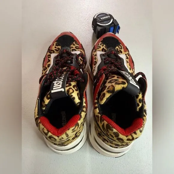Just Cavalli &quot;P1thon&quot; sneakers platform chunky Dad shoes Men Sz 10