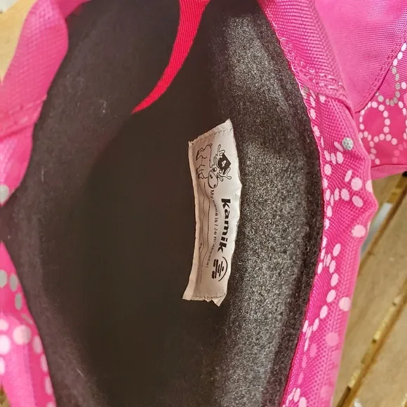 Kamik Girls Pink Insulated Snow Boots