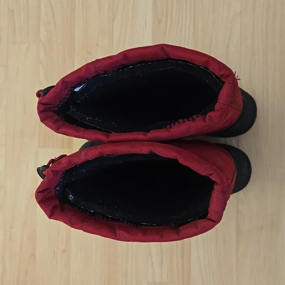 Kamik Red and Black Snow Boots Insulated Waterproof Size 3