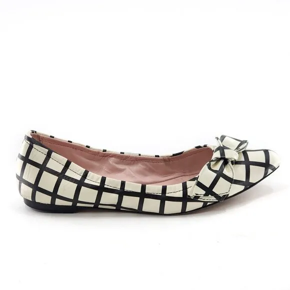 KATE SPADE Windowpane Plaid Ballet Flats