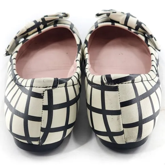 KATE SPADE Windowpane Plaid Ballet Flats