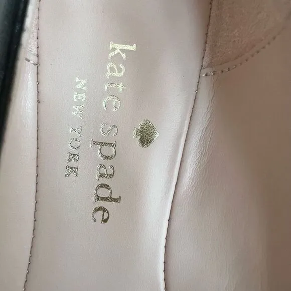 Kate Spade Payton black leather ballet flats size 7 NWOB