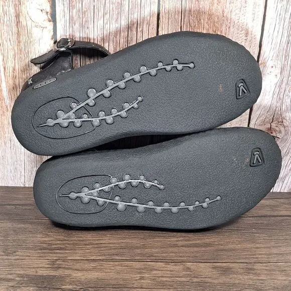 Keen Hybridlife Karlie Strappy Sandals Black Leather Women's Size 9.5