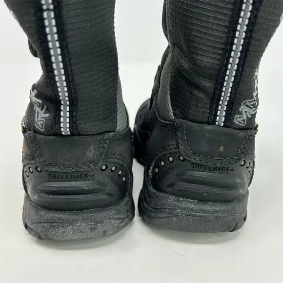 Keen Kids Boys Black Winter Snow Boots Size 9 Waterproof Insulated Lace Up