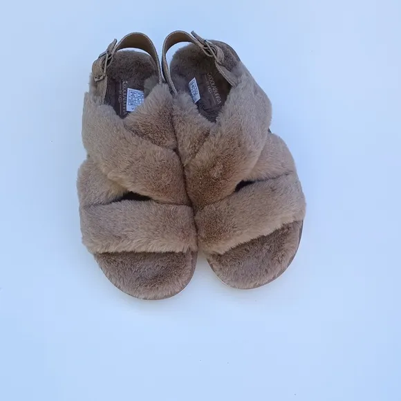 Koolaburra By UGG Women's Sz 8 fuzz-ee flat Sandal  shoes amphorafa New