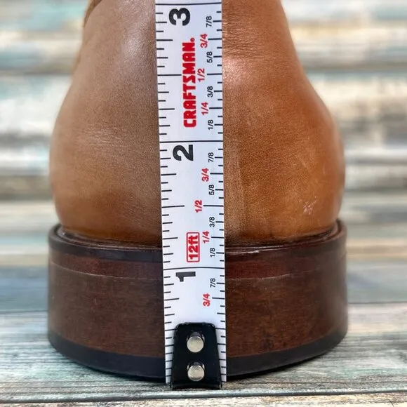 L. Lambertazzi Dress Loafers Mens 11-11.5/44 Brown Leather Handmade Bicycle Toe