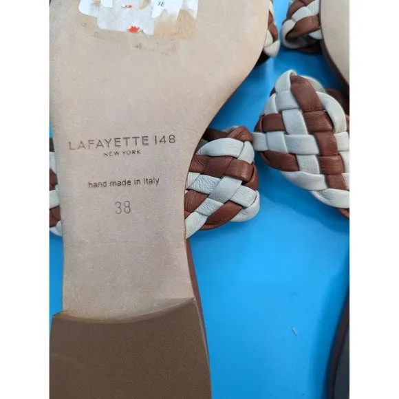Lafayette 148 New York Aspen sandal hand made in Italy‎ NEW MSRP $598