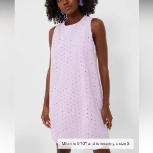 Lavender Eyelet Sleeveless Folly Dress