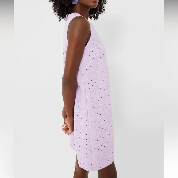 Lavender Eyelet Sleeveless Folly Dress