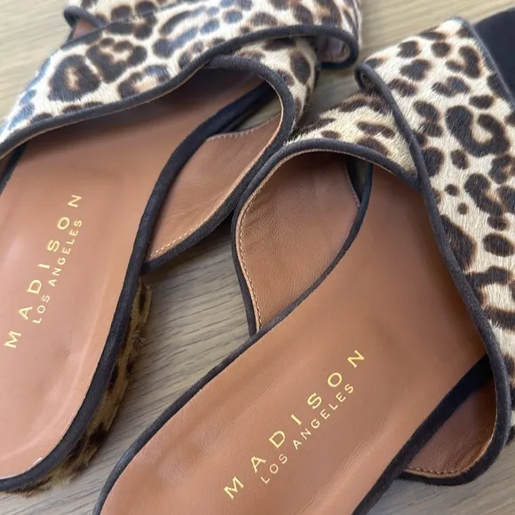 Leopard Sandal Slides